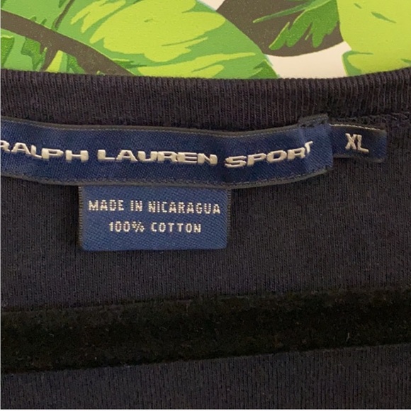 Ralph Lauren Sport Black Cotton Top Size:M - Picture 4 of 4